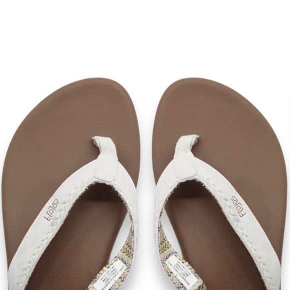 Flojos Women's Flip Flops | Various Sizes: 6, 9 | Brown Ivory Tan | $12.00 - Picture 5 of 6
